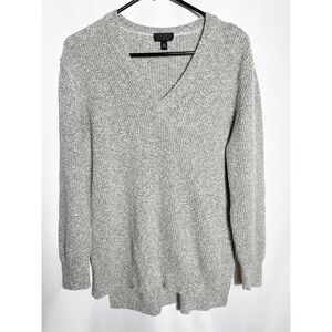 TopShop Gray V-Neck Sweater